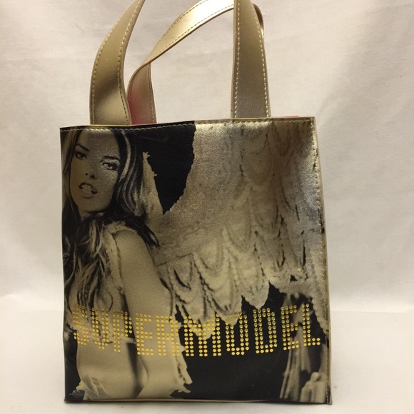 Victoria's Secret Handbags - 💛 Victoria's Secret Super Model Gold Small Tote